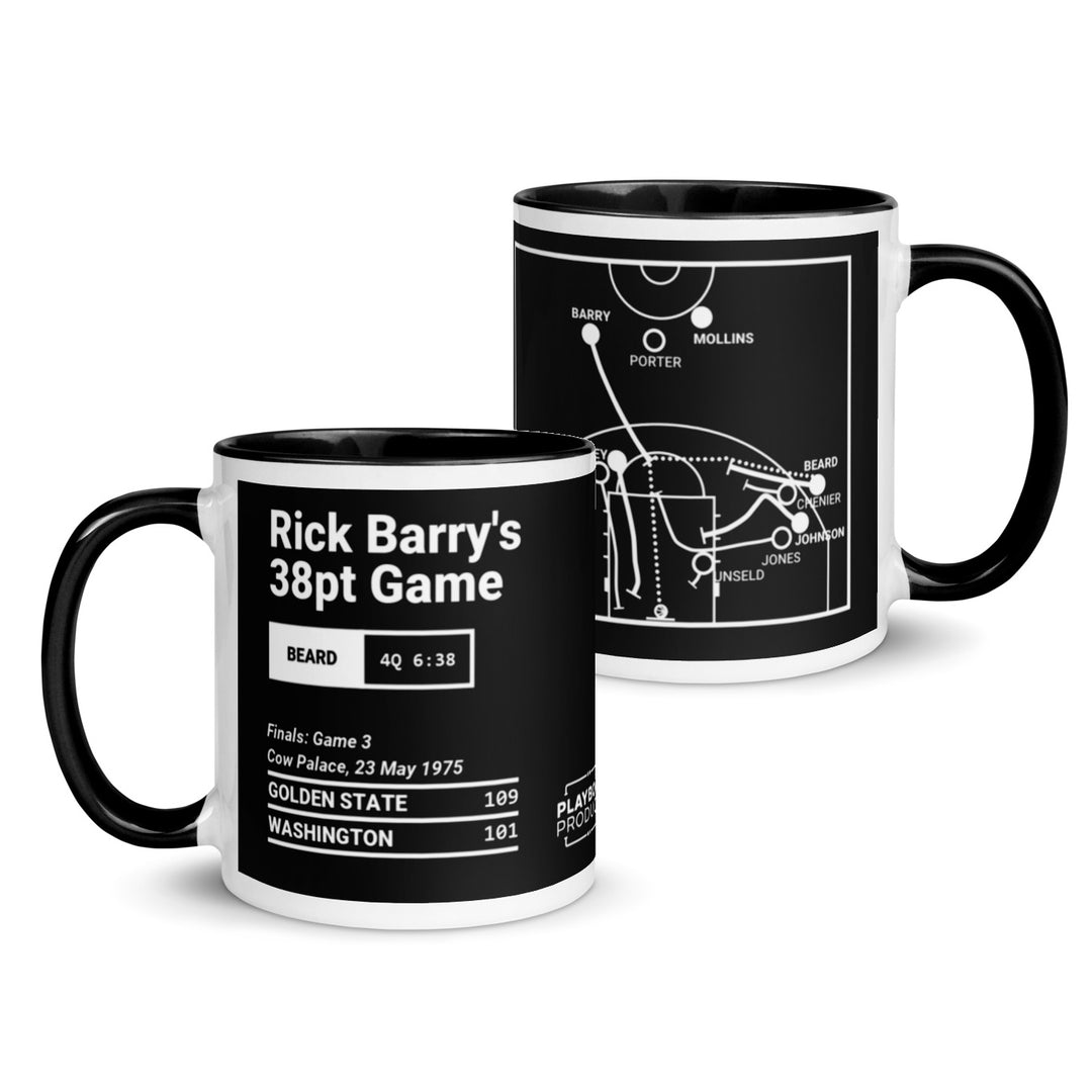 Golden State Warriors Greatest Plays Mug: Rick Barry's 38pt Game (1975)