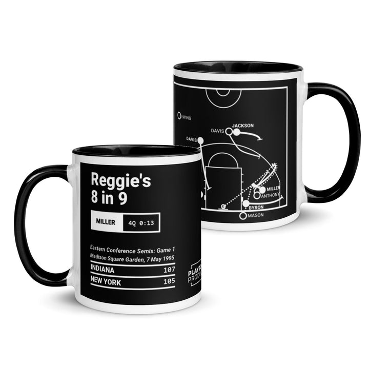 Indiana Pacers Greatest Plays Mug: Reggie's 8 in 9 (1995)