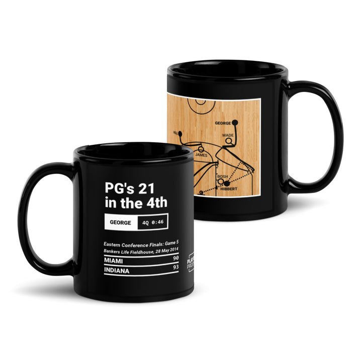 Indiana Pacers Greatest Plays Mug: PG's 21 in the 4th (2014)