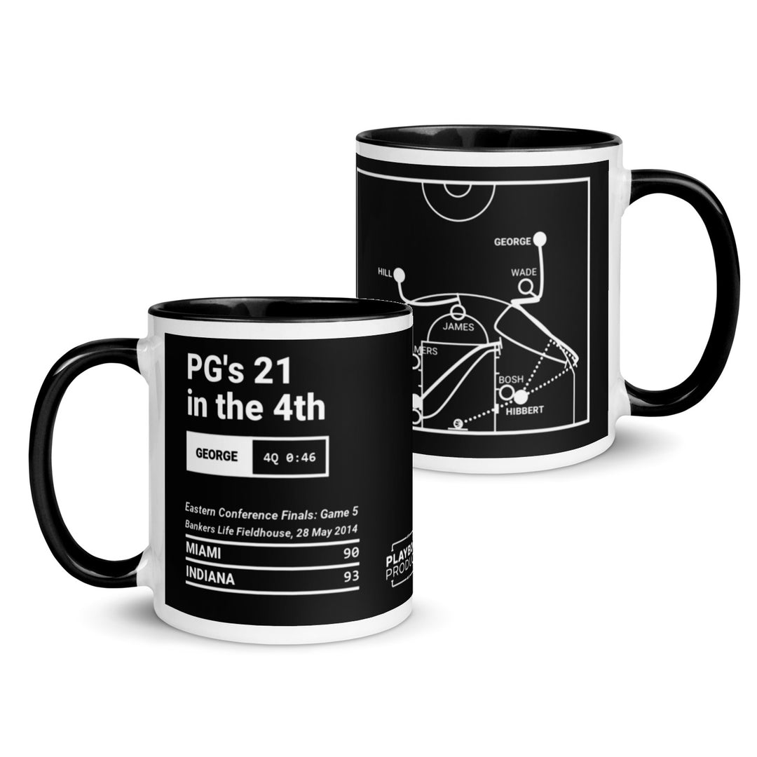 Indiana Pacers Greatest Plays Mug: PG's 21 in the 4th (2014)