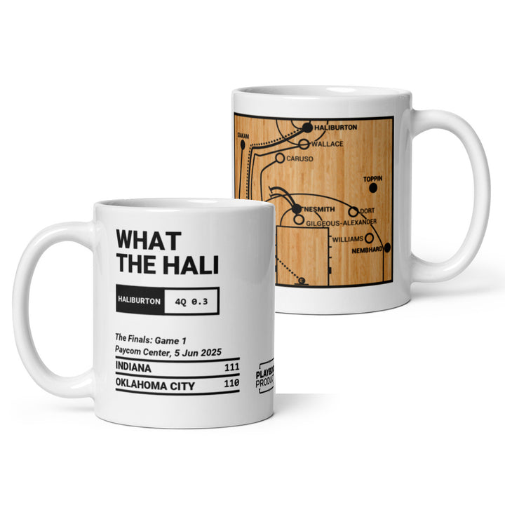 Indiana Pacers Greatest Plays Mug: WHAT THE HALI (2025)
