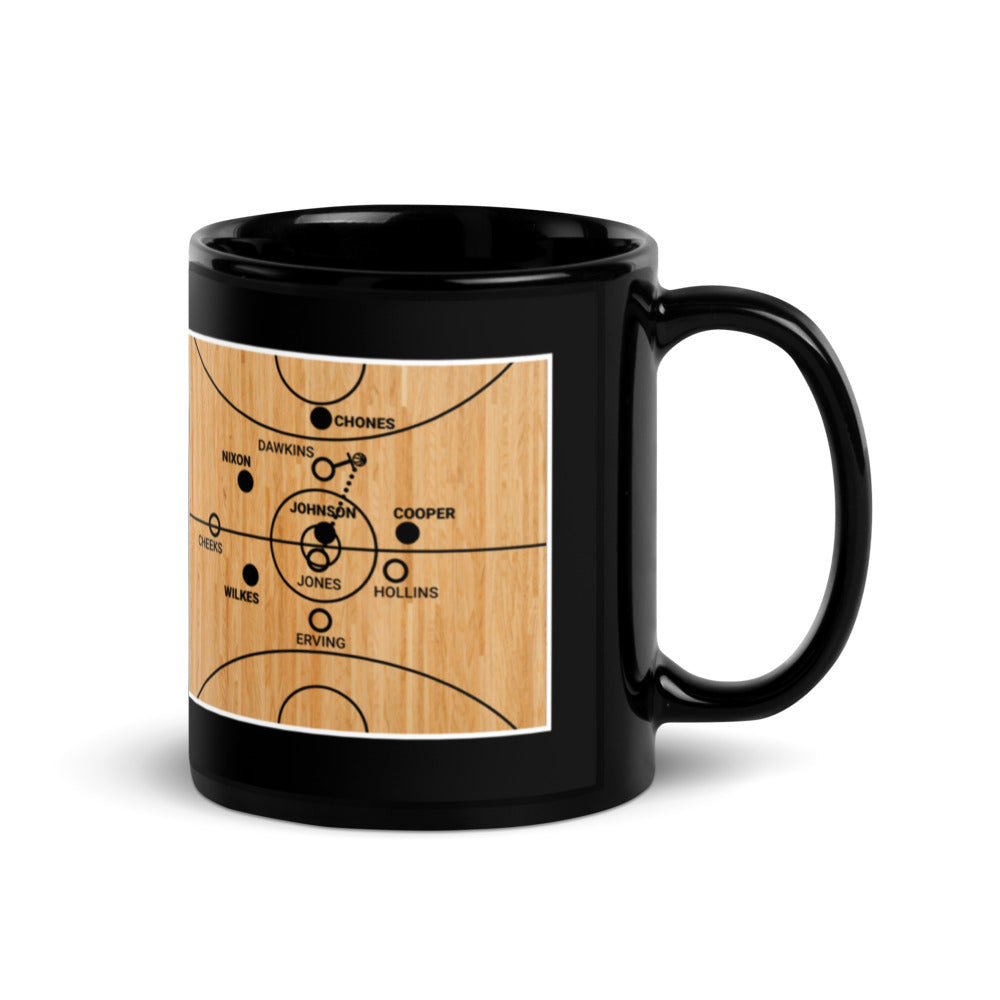 Los Angeles Lakers Greatest Plays Mug: Magic starts at center (1980)