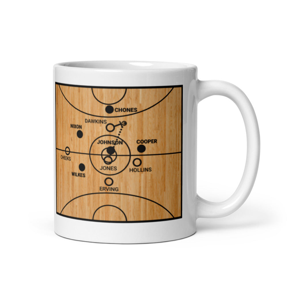 Los Angeles Lakers Greatest Plays Mug: Magic starts at center (1980)