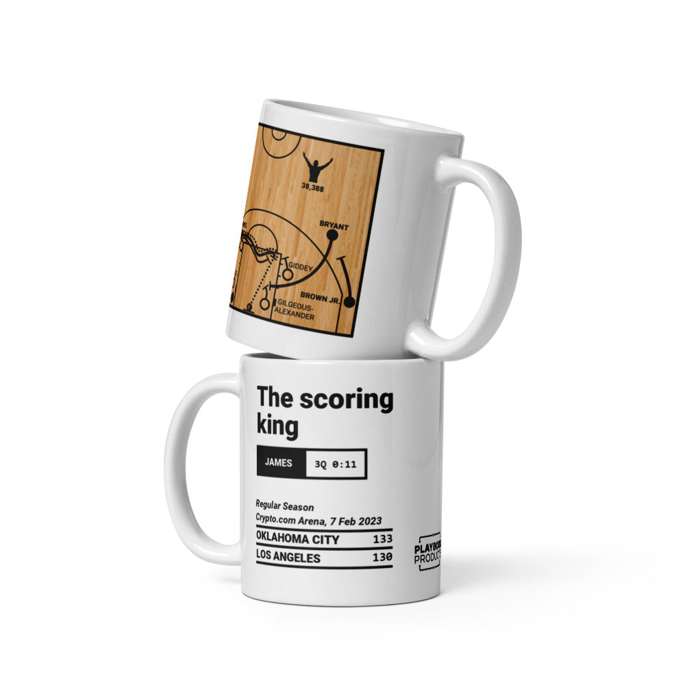 Los Angeles Lakers Greatest Plays Mug: The scoring king (2023)