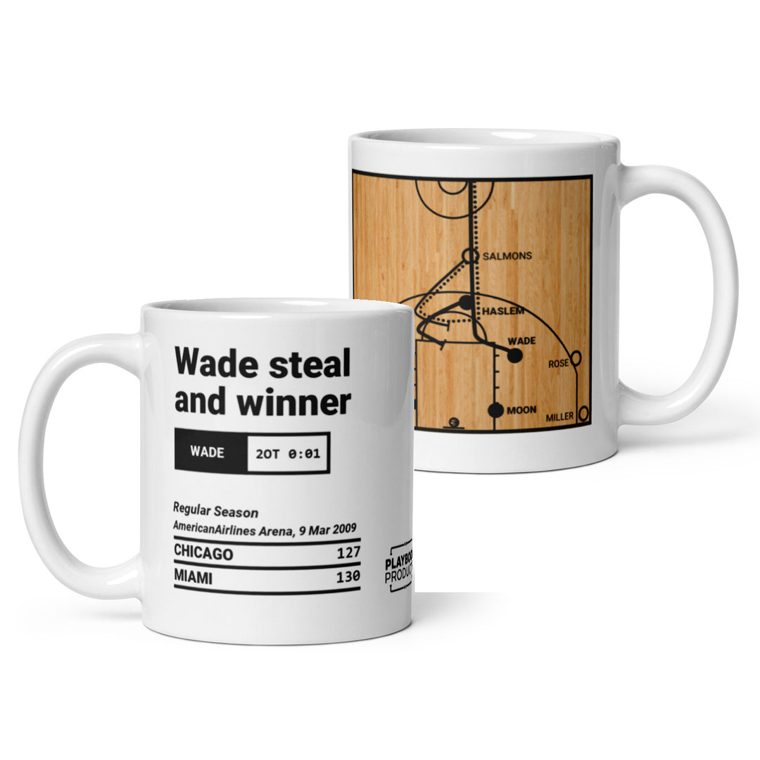 Miami Heat Greatest Plays Mug: Wade steal and winner (2009)