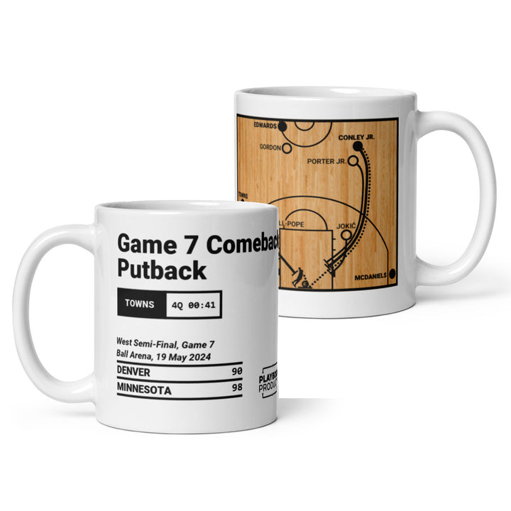 Minnesota Timberwolves Greatest Plays Mug: Game 7 Comeback Putback (2024)