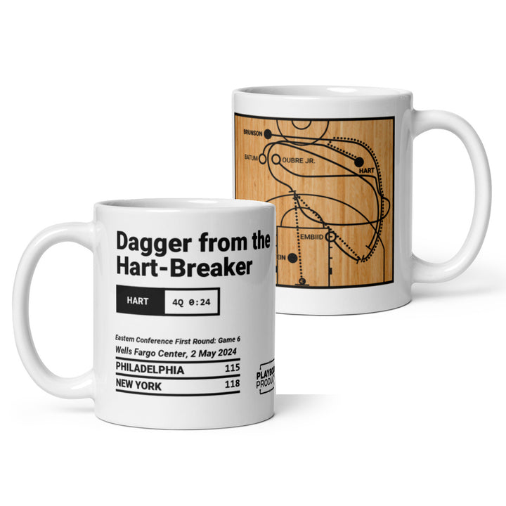 New York Knicks Greatest Plays Mug: Dagger from the Hart-Breaker (2024)