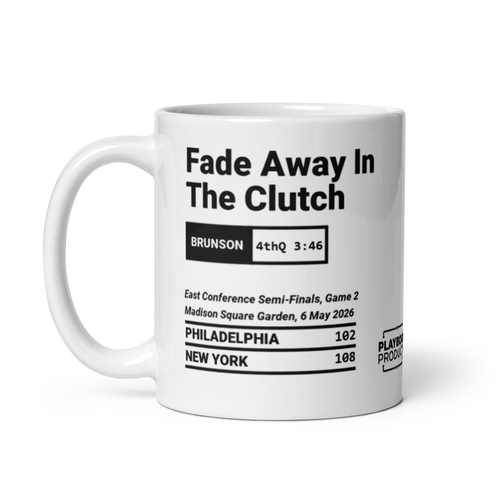 New York Knicks Greatest Plays Mug: Fade Away In The Clutch (2026)