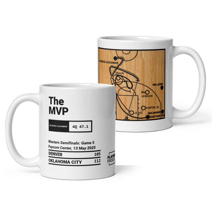 Oklahoma City Thunder Greatest Plays Mug: The MVP (2025)
