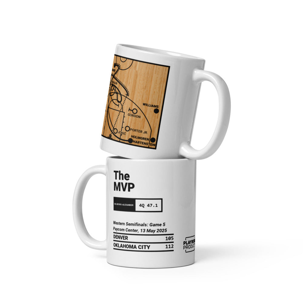 Oklahoma City Thunder Greatest Plays Mug: The MVP (2025)