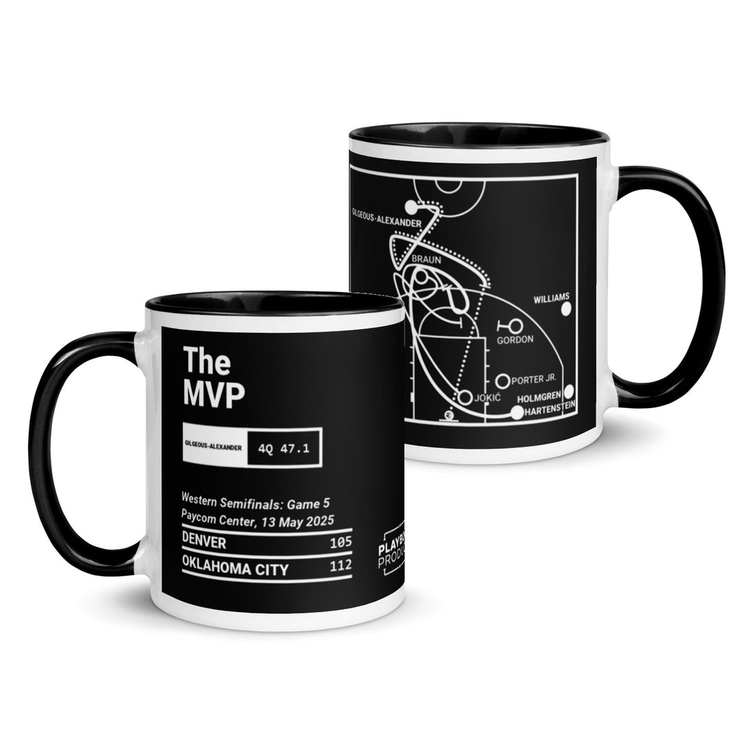 Oklahoma City Thunder Greatest Plays Mug: The MVP (2025)