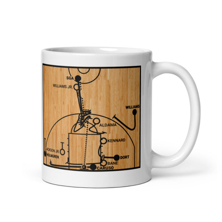 Oklahoma City Thunder Greatest Plays Mug: Shai for the Sweep (2025)