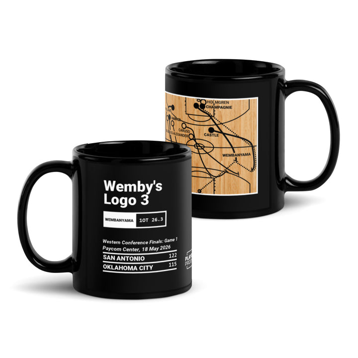 San Antonio Spurs Greatest Plays Mug: Wemby's  Logo 3 (2026)