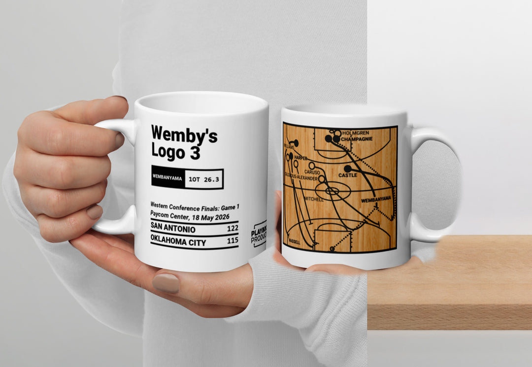 San Antonio Spurs Greatest Plays Mug: Wemby's  Logo 3 (2026)