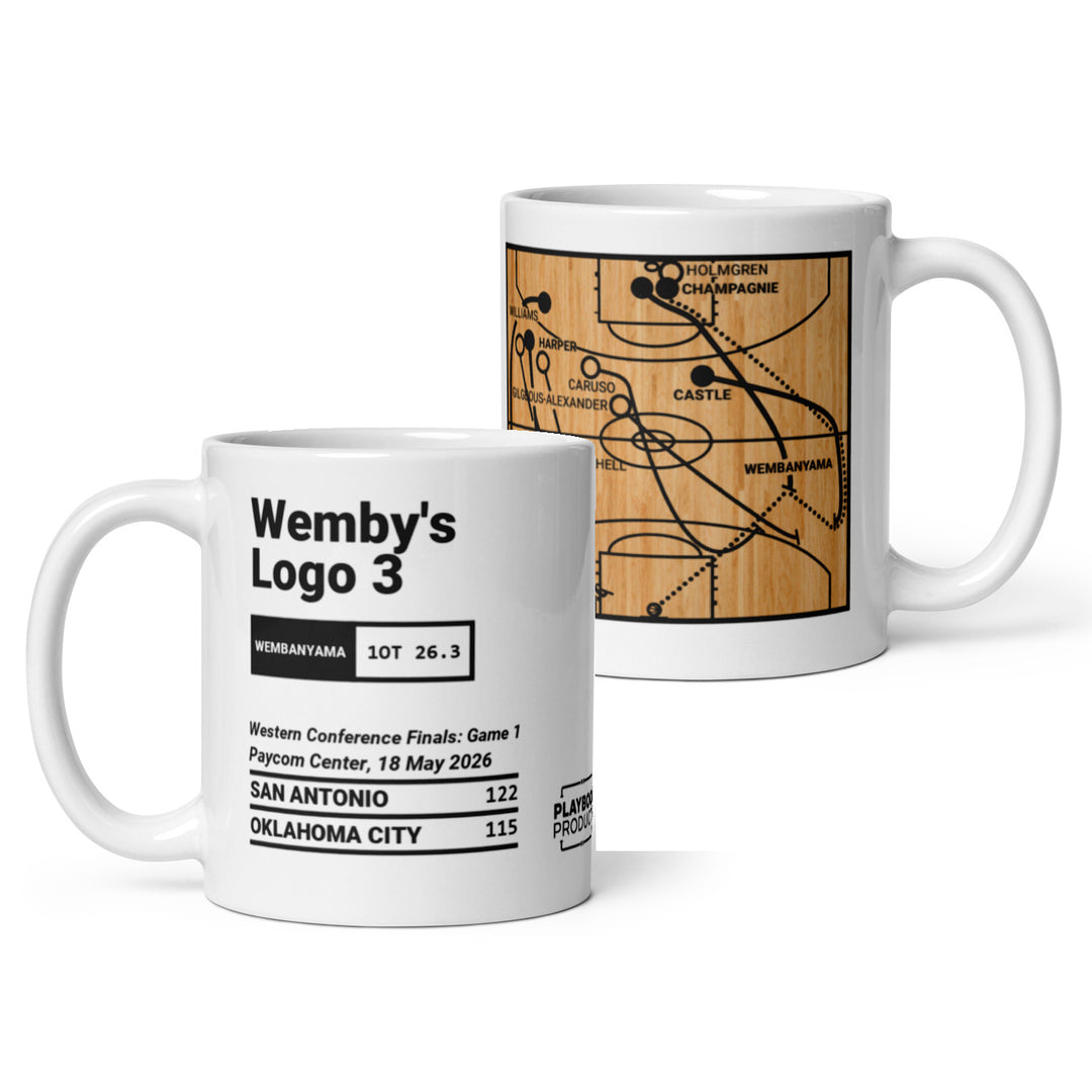 San Antonio Spurs Greatest Plays Mug: Wemby's  Logo 3 (2026)