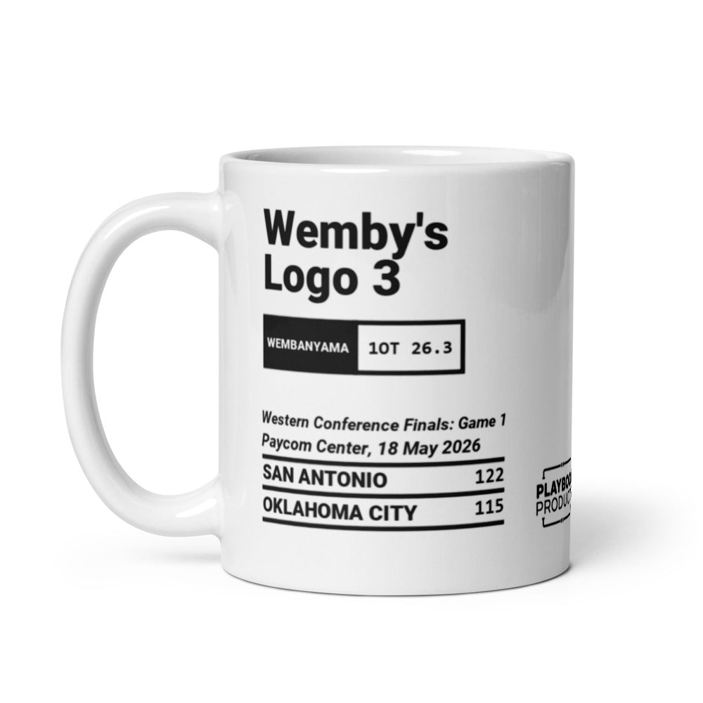 San Antonio Spurs Greatest Plays Mug: Wemby's  Logo 3 (2026)