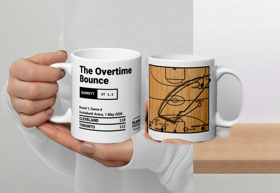 Toronto Raptors Greatest Plays Mug: The Overtime Bounce (2026)