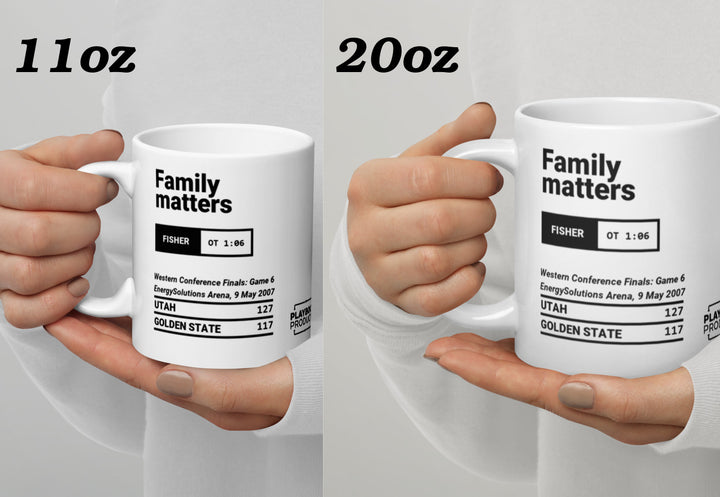 Utah Jazz Greatest Plays Mug: Family matters (2007)