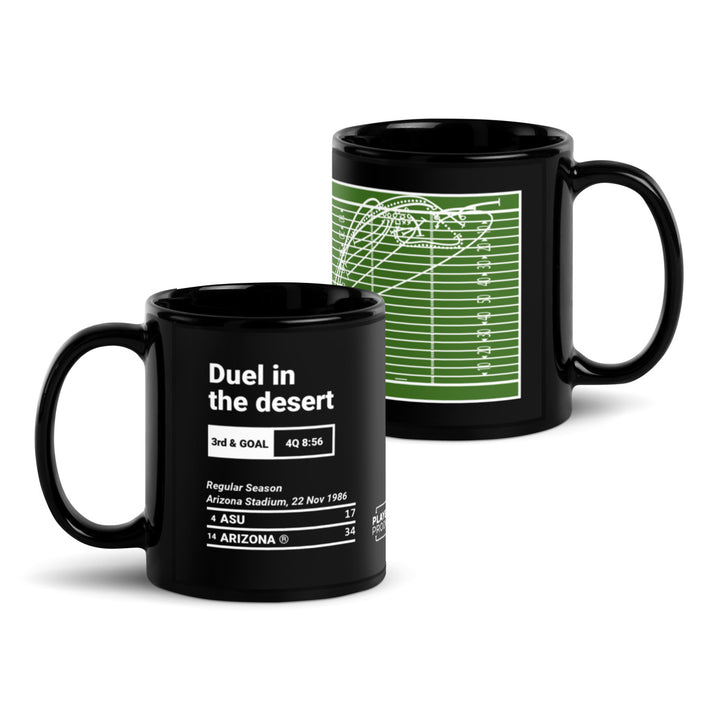 Arizona Football Greatest Plays Mug: Duel in the desert (1986)