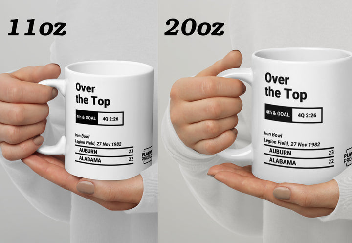 Greatest Auburn Football Plays Mug: Over the Top (1982)