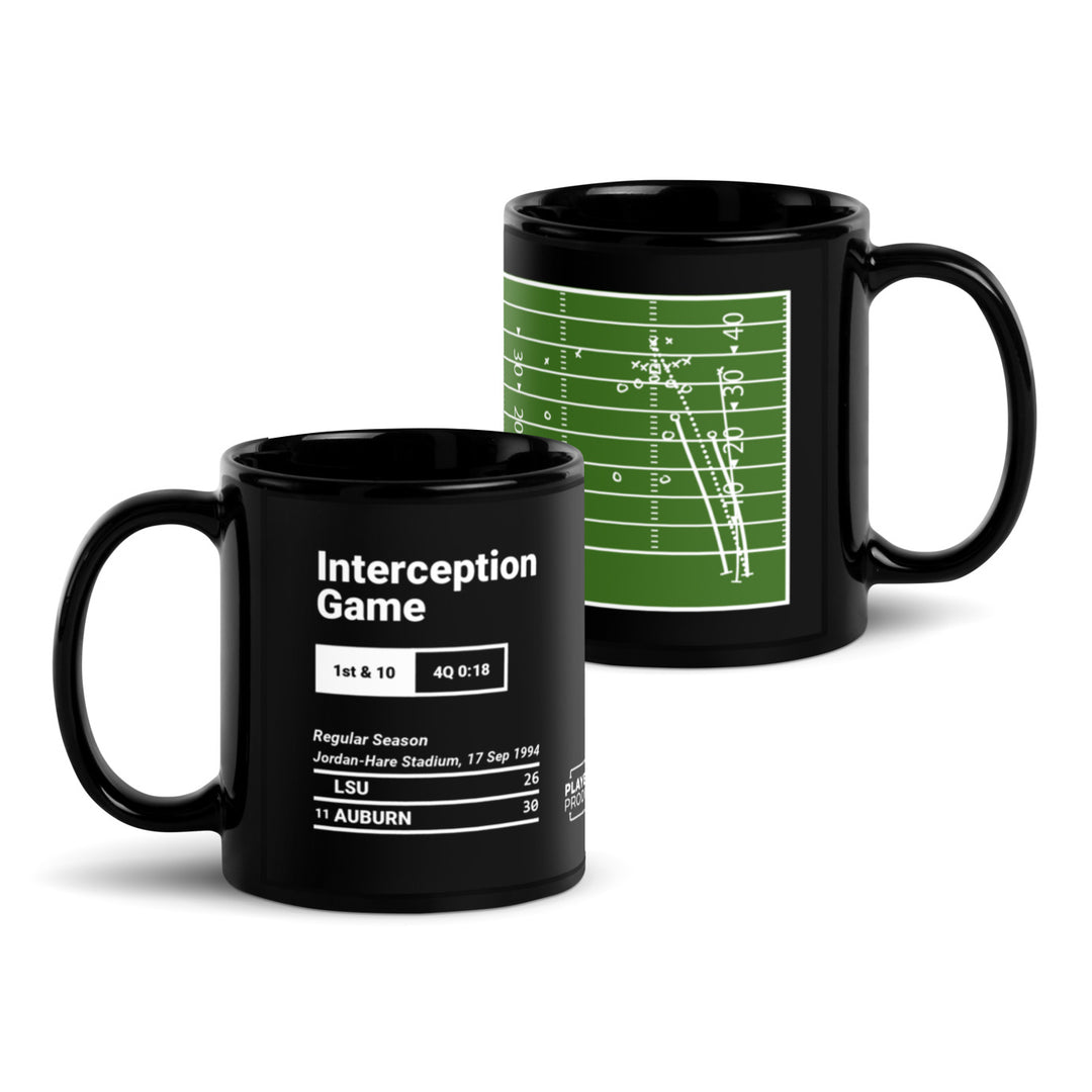 Greatest Auburn Football Plays Mug: Interception Game (1994)