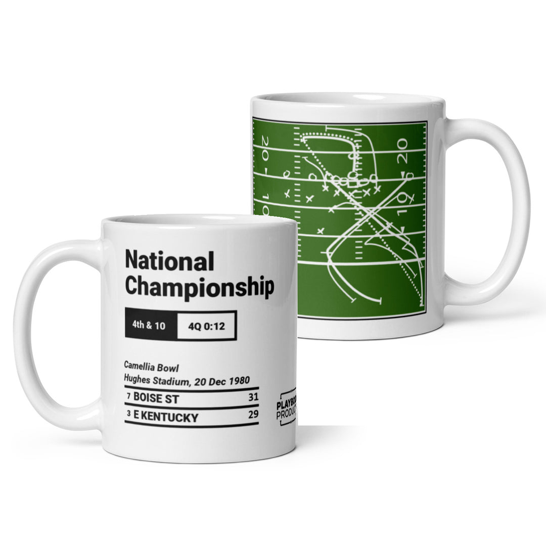 Greatest Boise State Football Plays Mug: National Championship (1980)