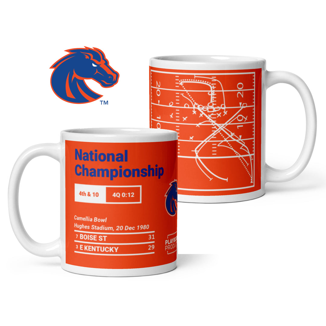 Boise State Football Greatest Plays Mug: National Championship (1980)