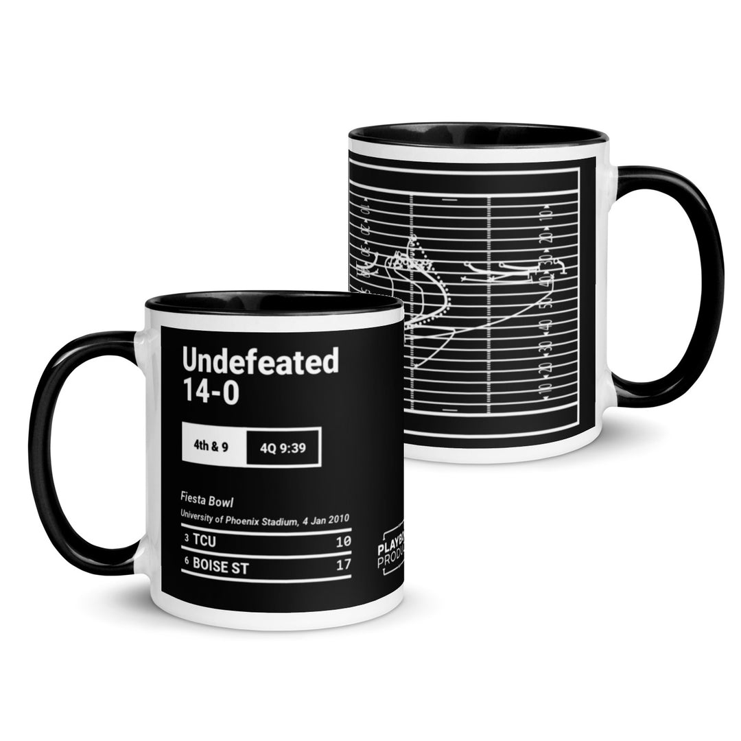 Boise State Football Greatest Plays Mug: Undefeated 14-0 (2010)