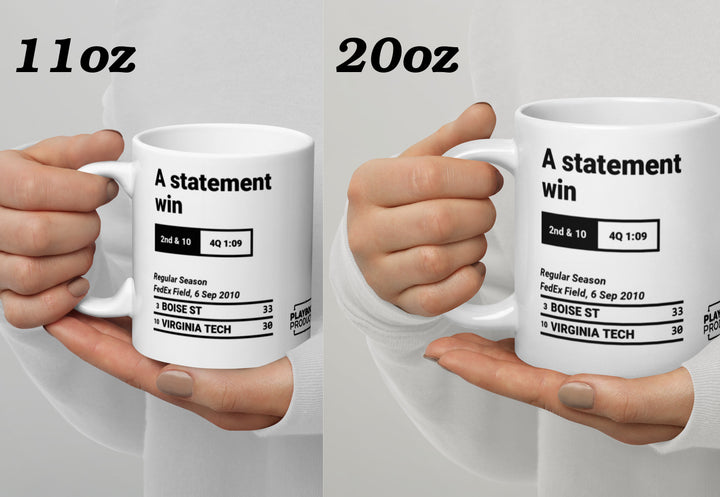 Greatest Boise State Football Plays Mug: A statement win (2010)