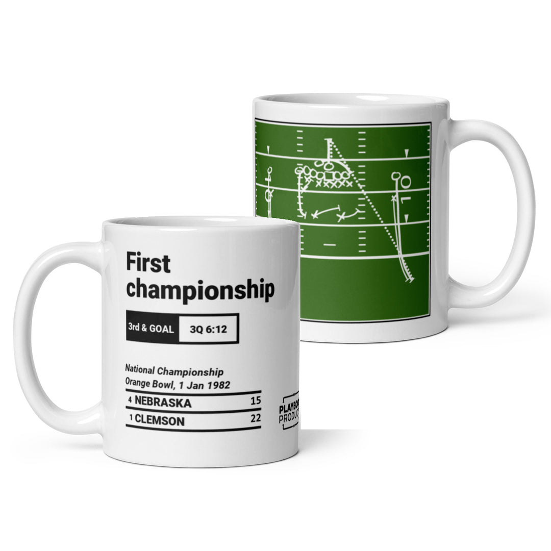 Greatest Clemson Football Plays Mug: First championship (1982)