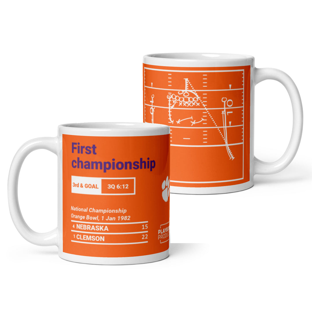 Clemson Football Greatest Plays Mug: First championship (1982)