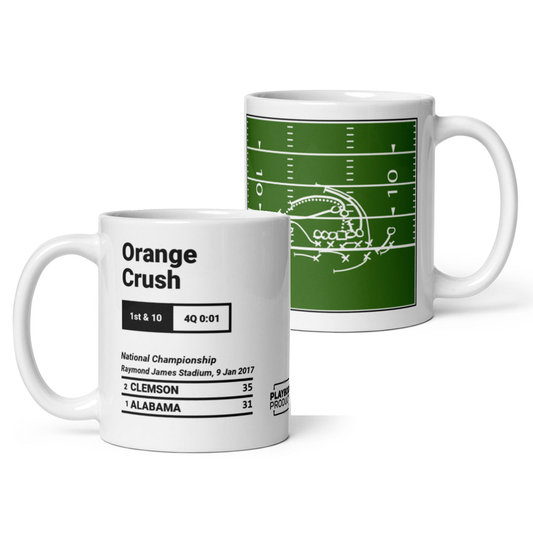 Greatest Clemson Football Plays Mug: Orange Crush (2017)