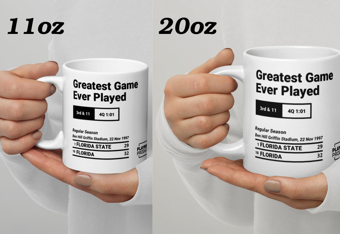 Greatest Florida Football Plays Mug: Greatest Game Ever Played (1997)
