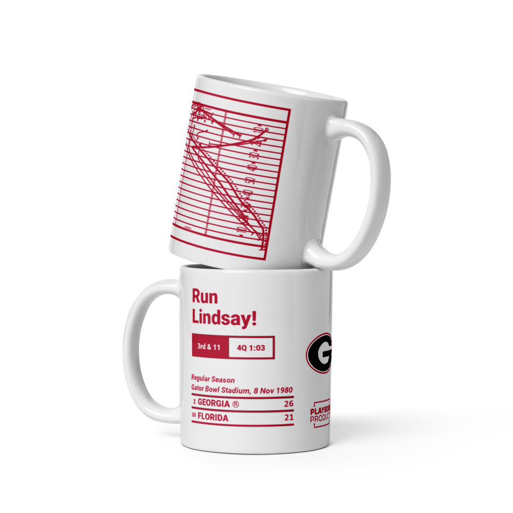 Georgia Football Greatest Plays Mug: Run Lindsay! (1980)