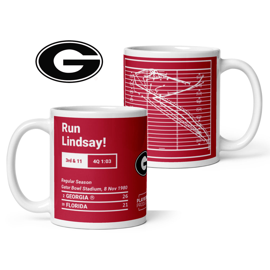 Georgia Football Greatest Plays Mug: Run Lindsay! (1980)