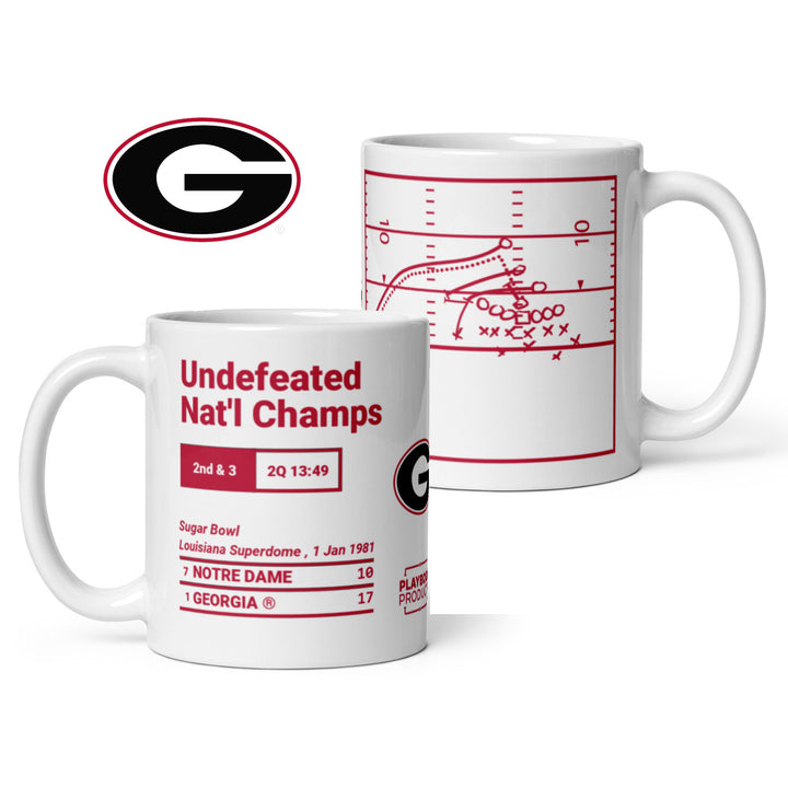 Georgia Football Greatest Plays Mug: Undefeated Nat'l Champs (1981)