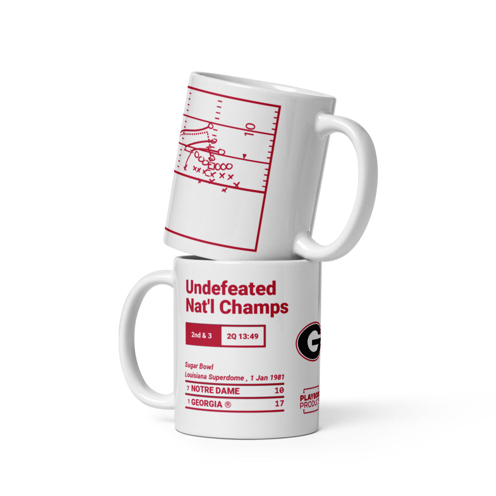 Georgia Football Greatest Plays Mug: Undefeated Nat'l Champs (1981)