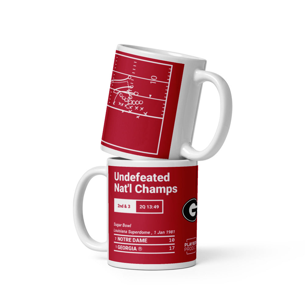 Georgia Football Greatest Plays Mug: Undefeated Nat'l Champs (1981)