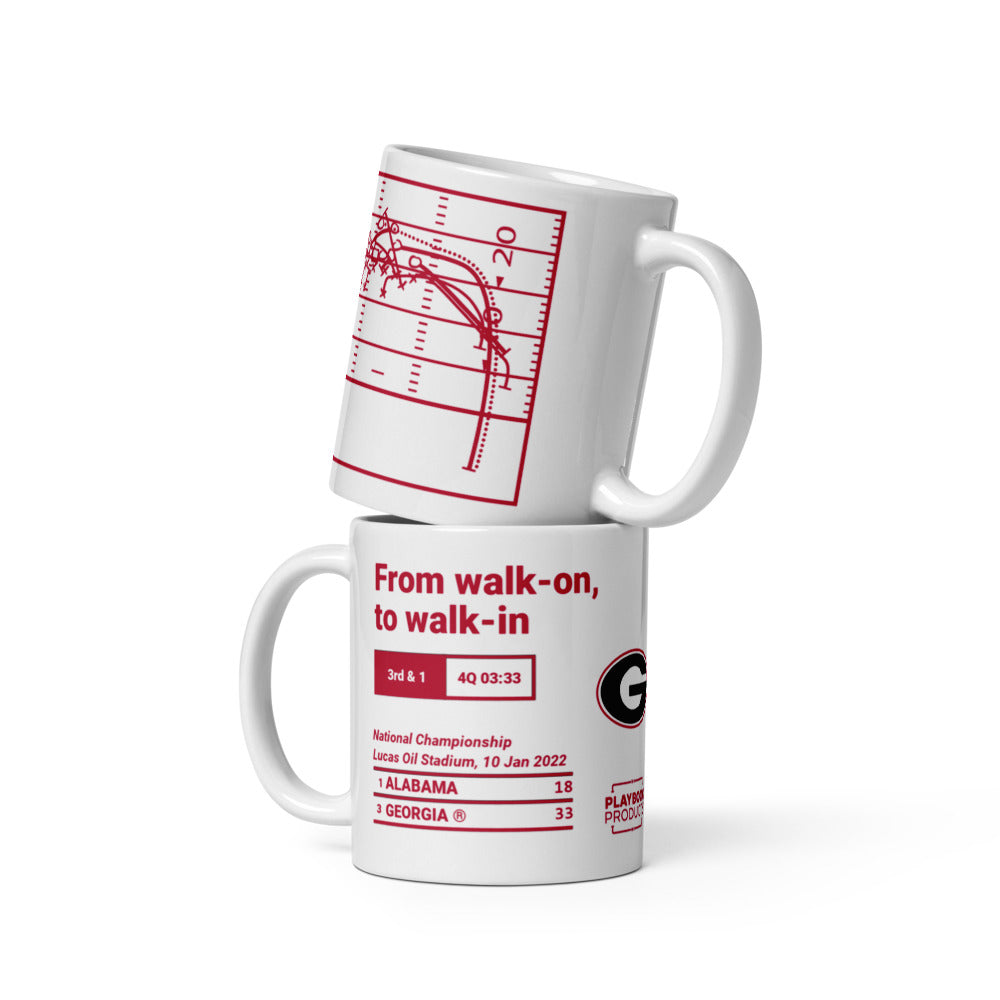 Georgia Football Greatest Plays Mug: From walk-on, to walk-in (2022)