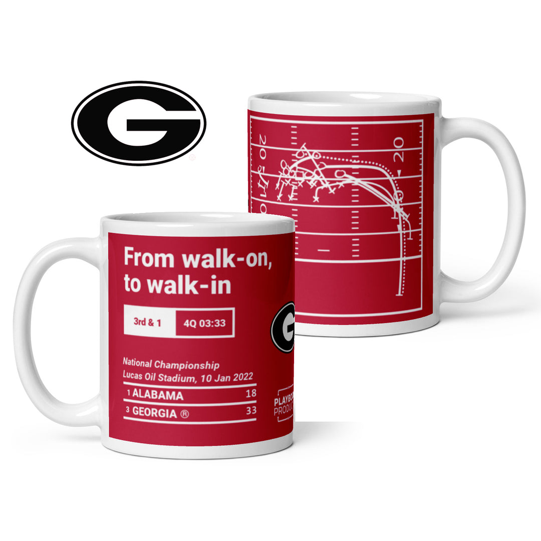 Georgia Football Greatest Plays Mug: From walk-on, to walk-in (2022)