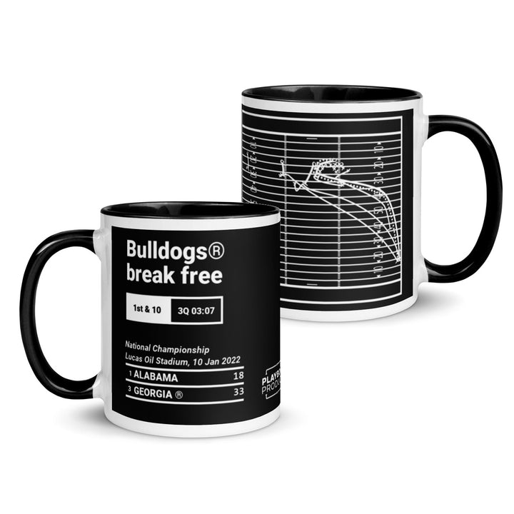 Georgia Football Greatest Plays Mug: Bulldogs® break free (2022)