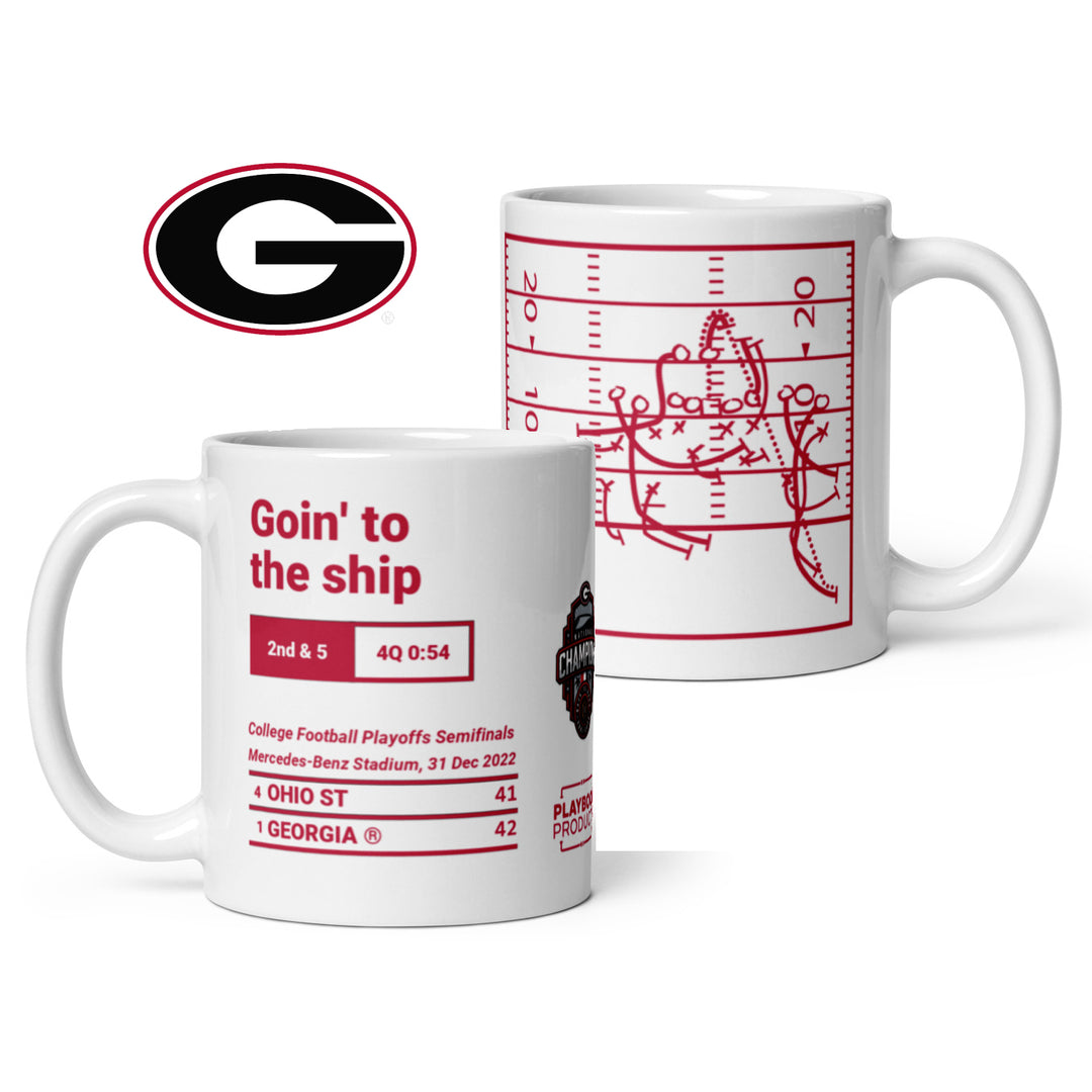 Georgia Football Greatest Plays Mug: Goin' to the ship (2022)