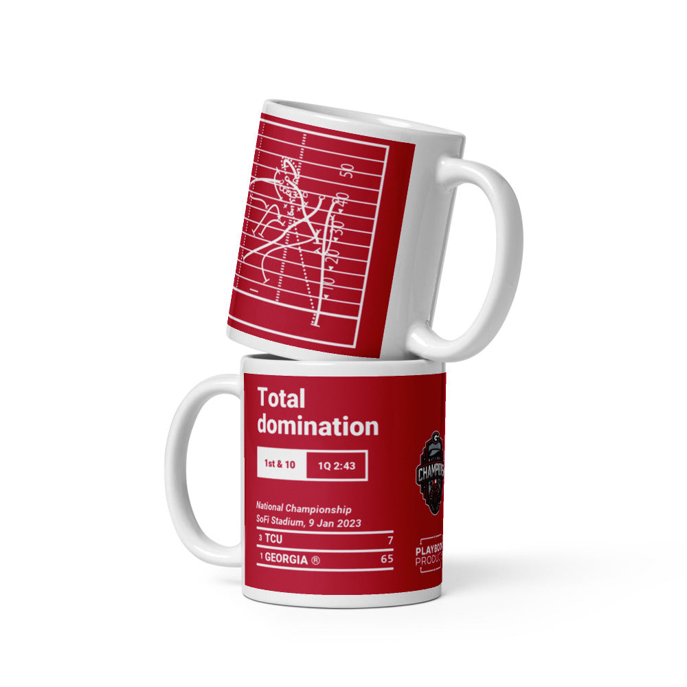 Georgia Football Greatest Plays Mug: Total domination (2023)