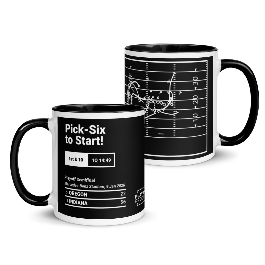 Indiana Football Greatest Plays Mug: Pick-Six to Start! (2026)