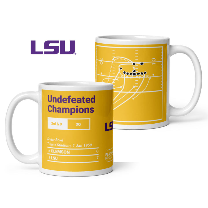 LSU Football Greatest Plays Mug: Undefeated Champions (1959)