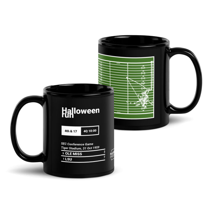Greatest LSU Football Plays Mug: Halloween run (1959)