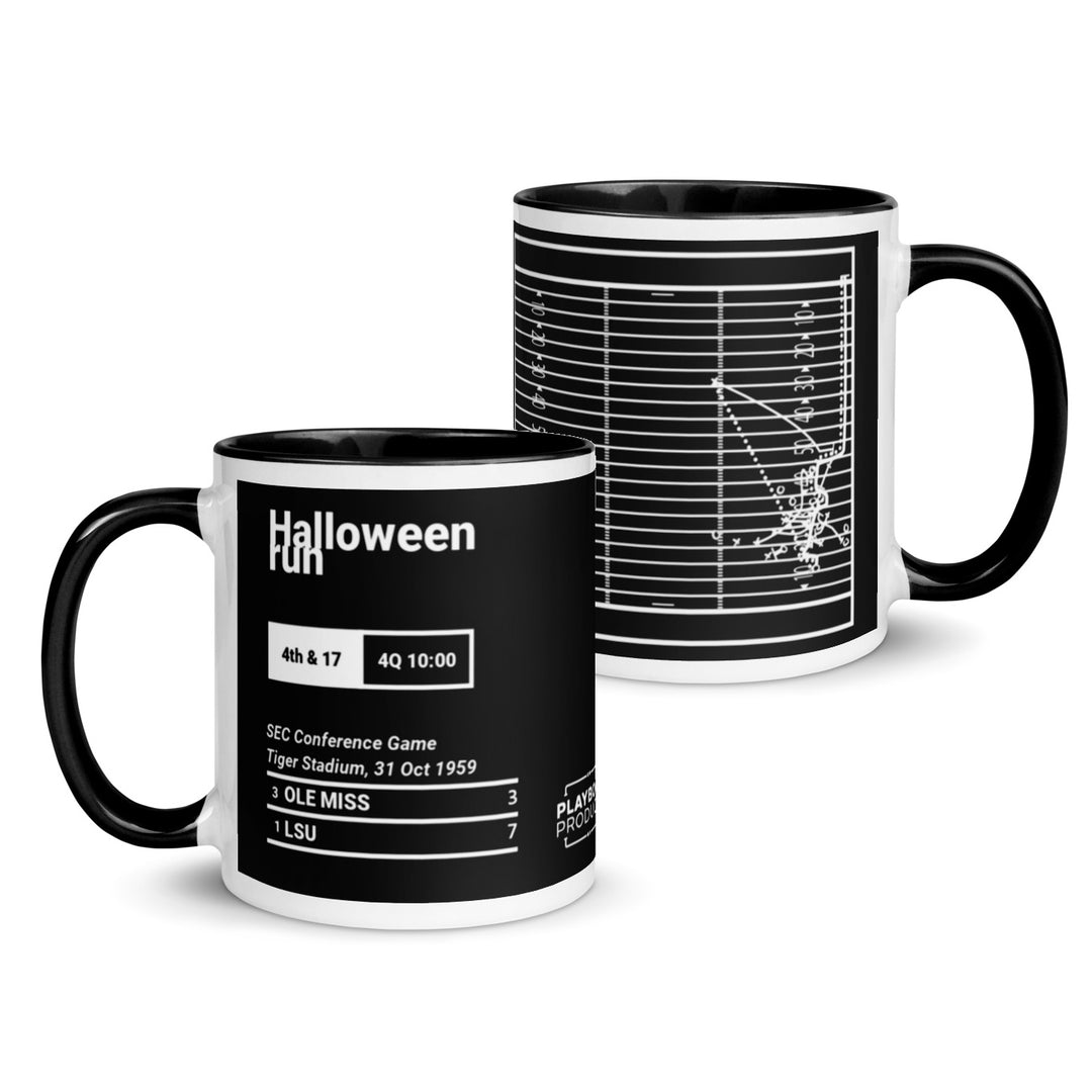 LSU Football Greatest Plays Mug: Halloween run (1959)