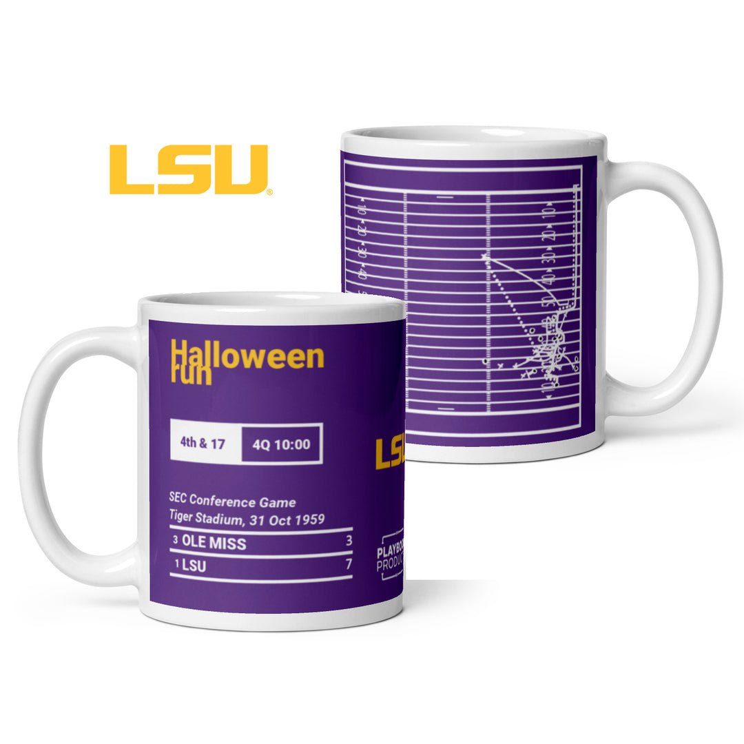 LSU Football Greatest Plays Mug: Halloween run (1959)