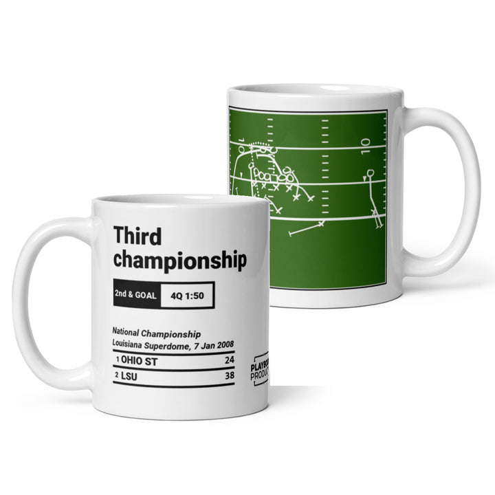 Greatest LSU Football Plays Mug: Third championship (2008)