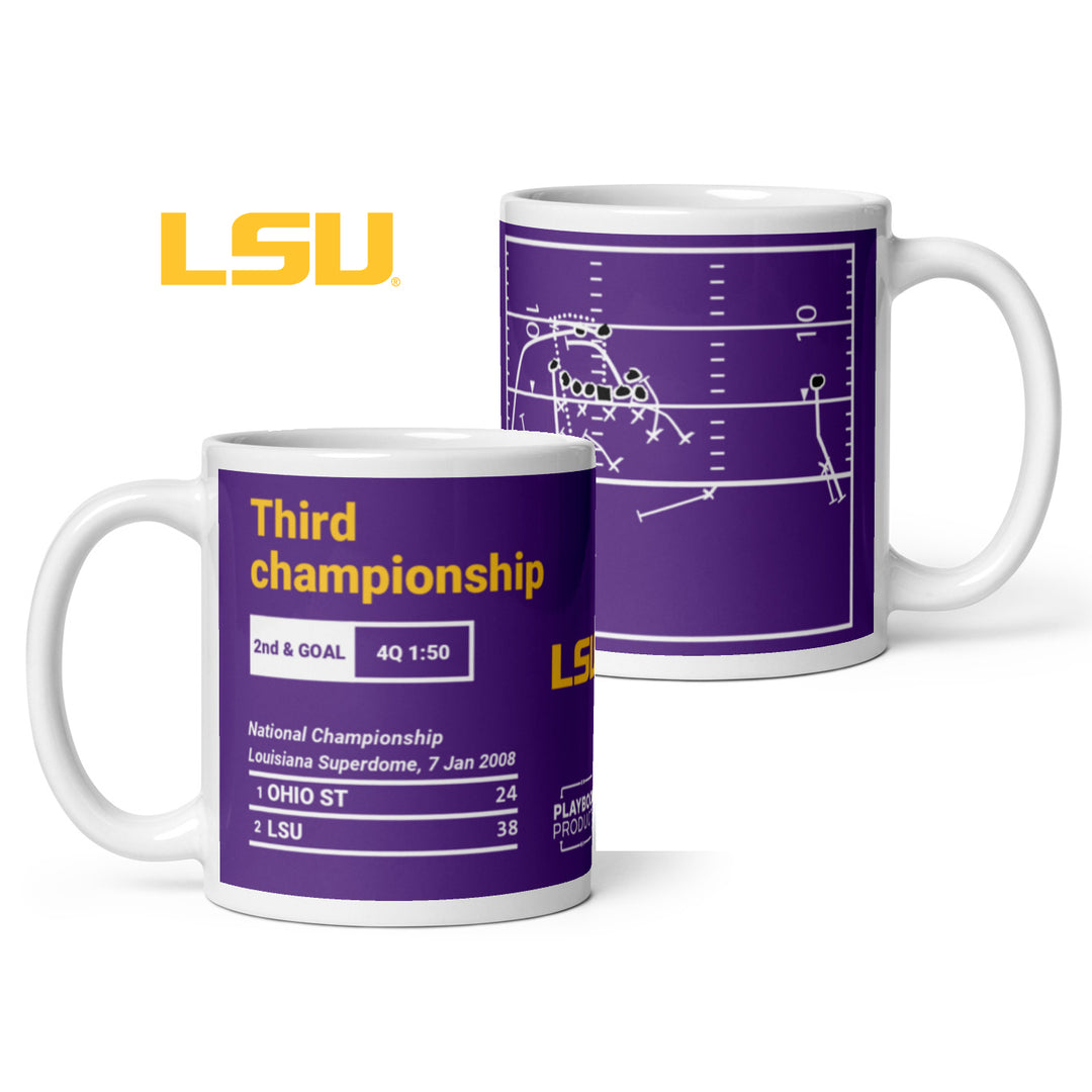 LSU Football Greatest Plays Mug: Third championship (2008)